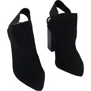 NY & Company Black Slingback Block Heels Pointed Toe 8.5 M US
